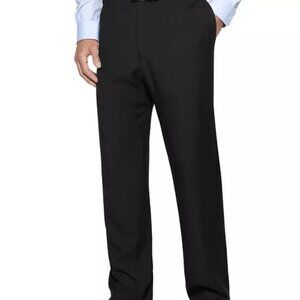 Haggar Men's Classic Fit Flat Front Black Dress Pants - 40Wx34L - New with Tags